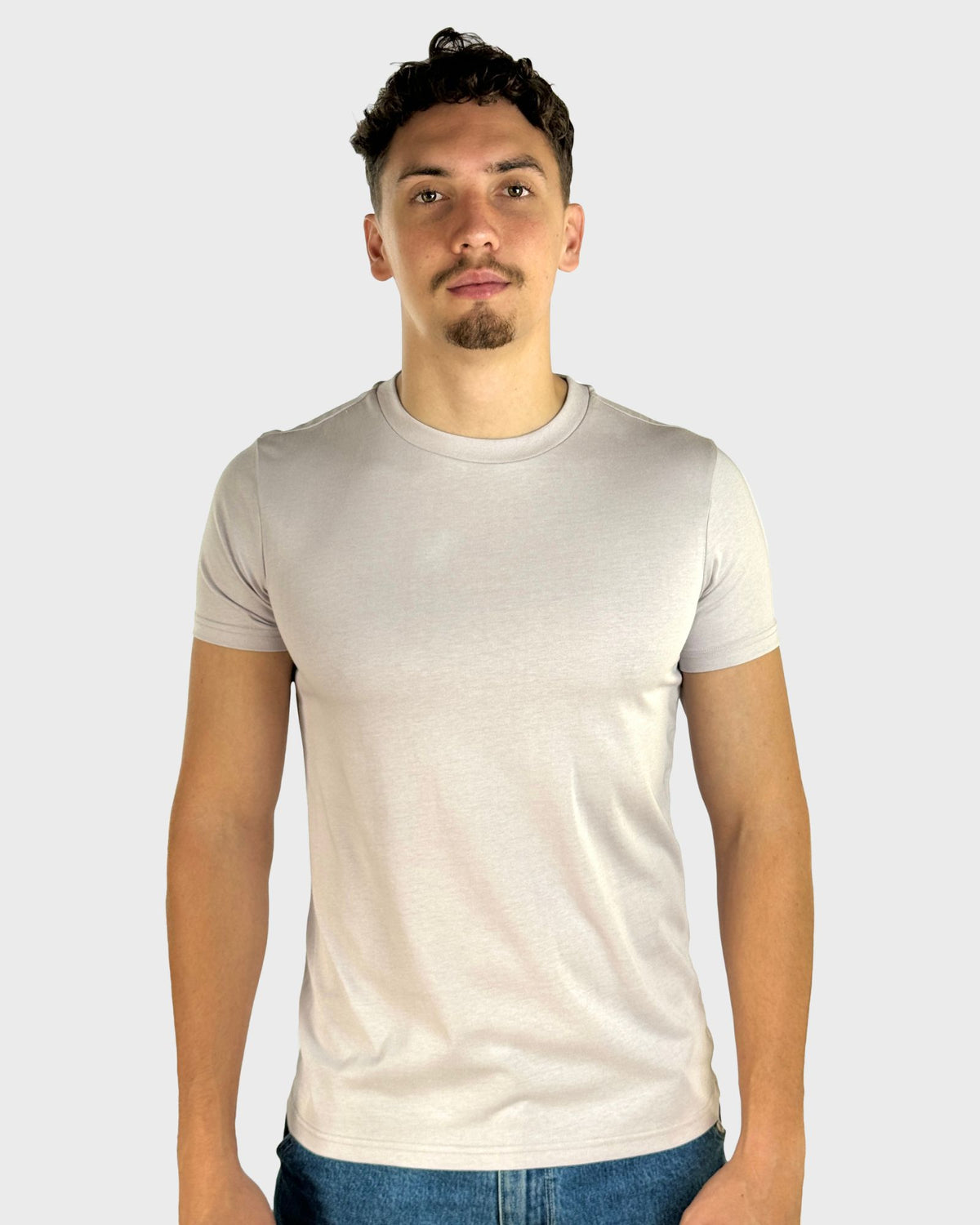 Gunmetal Grey Slim Crew Neck T-Shirt