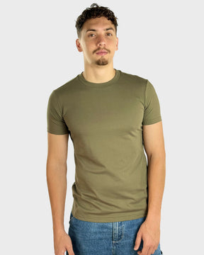 Military Green Slim Crew Neck T-Shirt