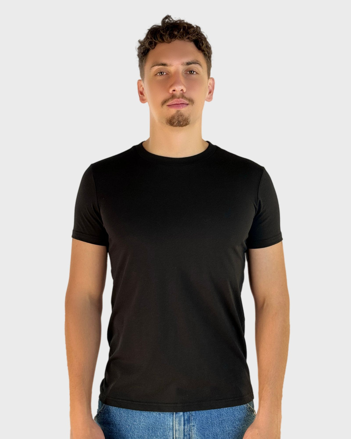 Black Slim Crew Neck T-Shirt