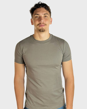 Carbon Grey Slim Crew Neck T-Shirt