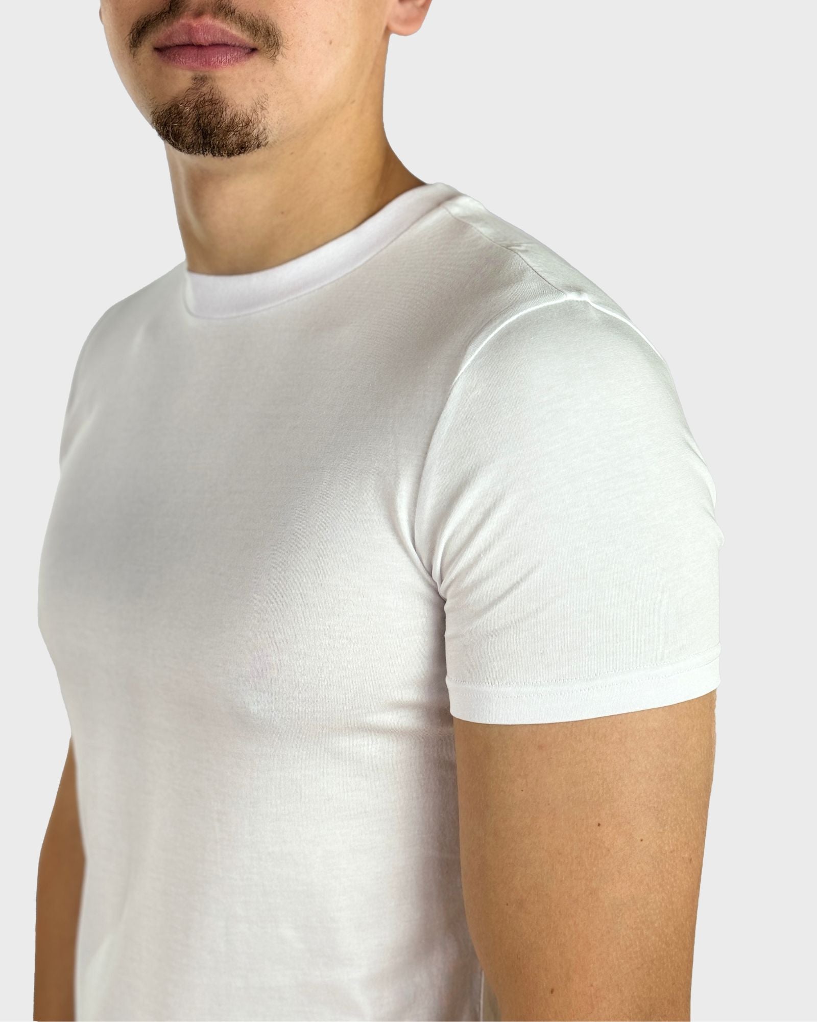 White Slim Crew Neck T-Shirt