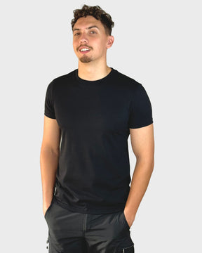 Black Slim Crew Neck T-Shirt