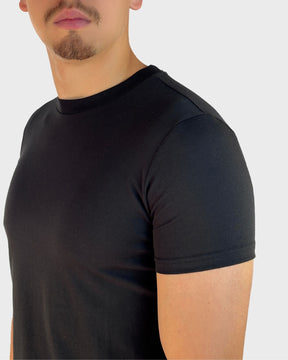 Black Slim Crew Neck T-Shirt