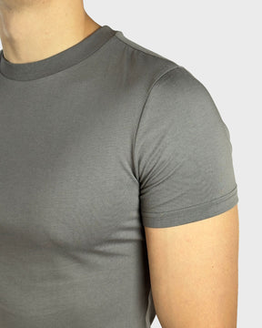 Carbon Grey Slim Crew Neck T-Shirt