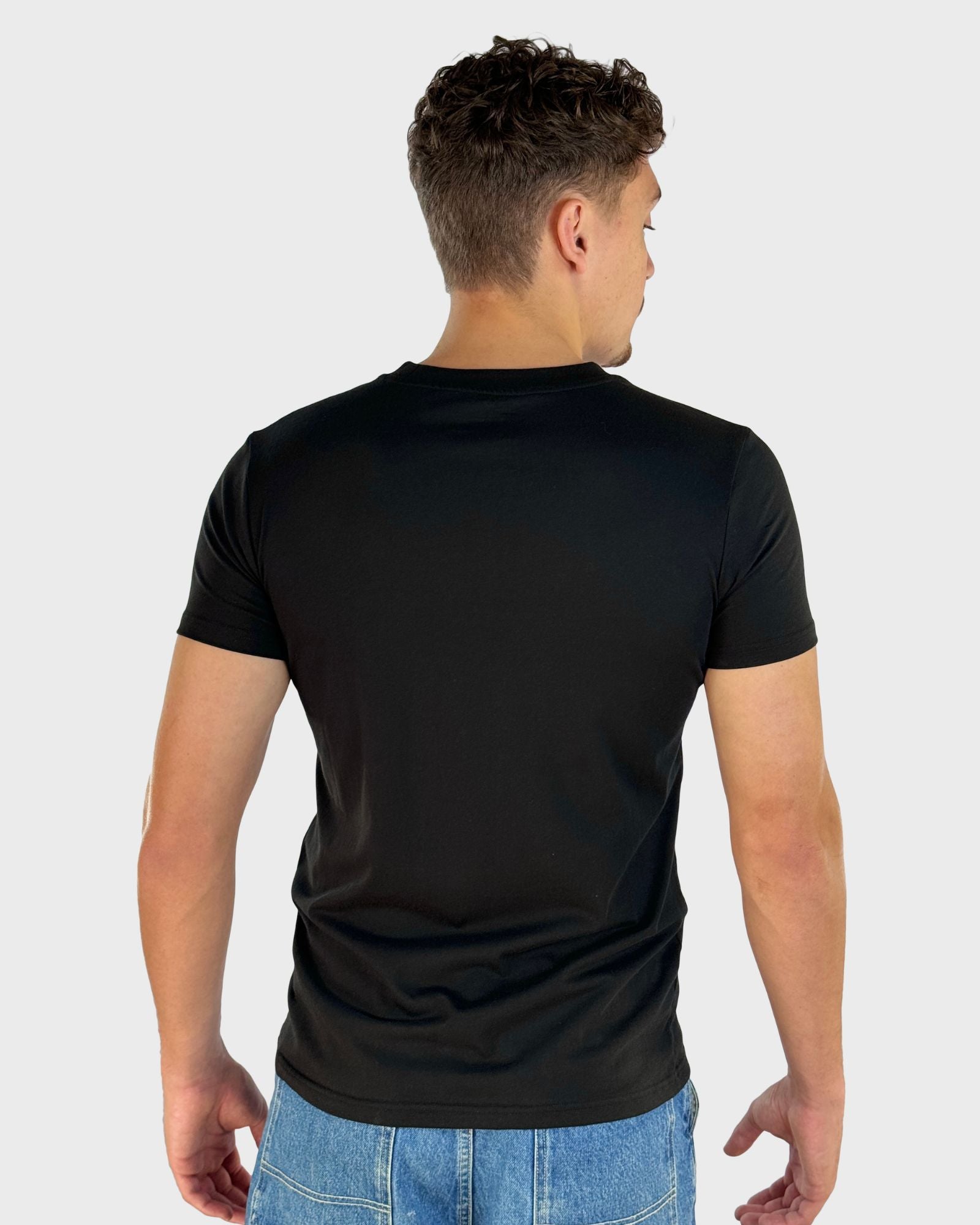 Black Slim Crew Neck T-Shirt