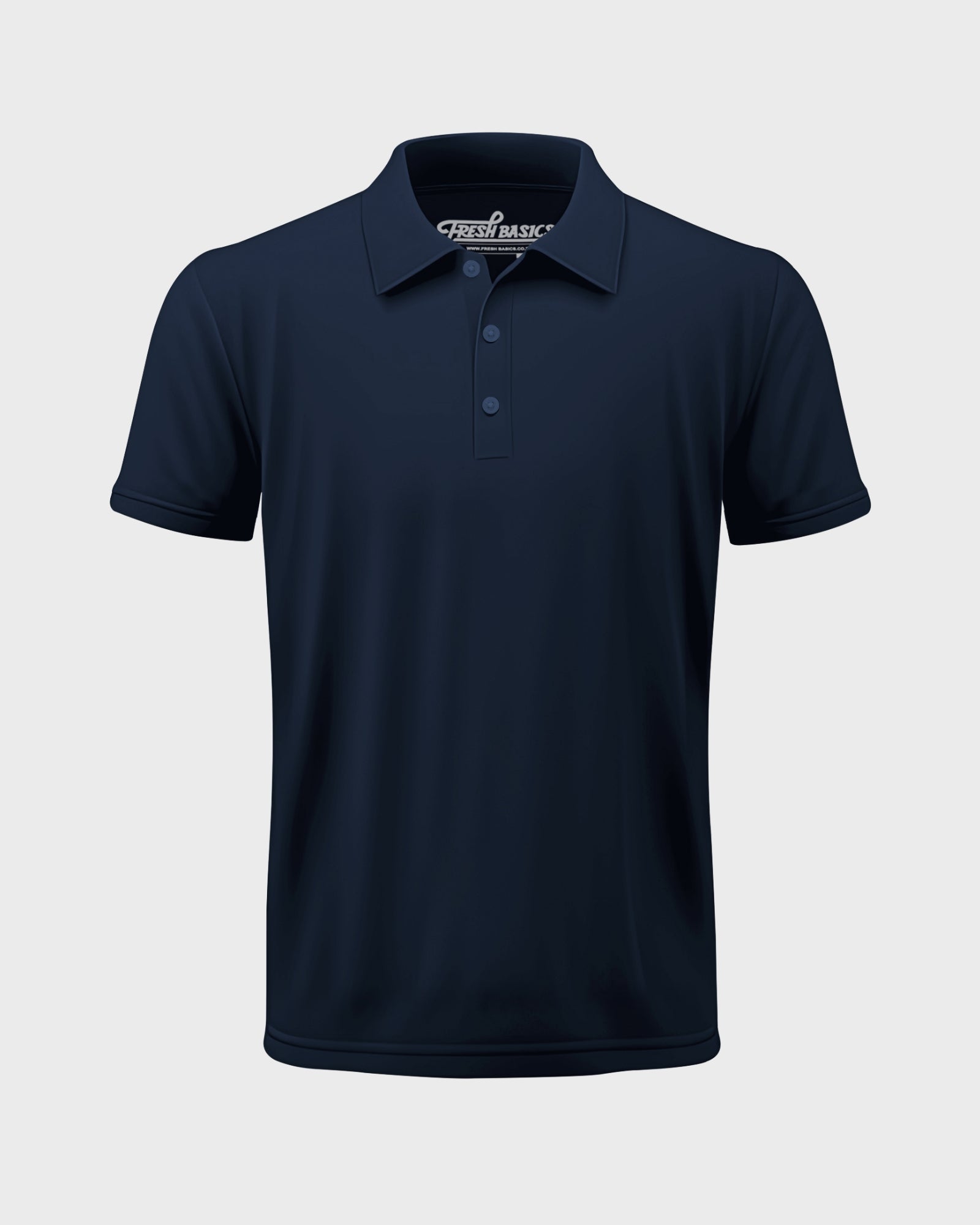 Navy Slim-Fit Mens Polo